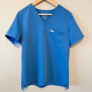 Figs Blue Technical Collection Scrub Top